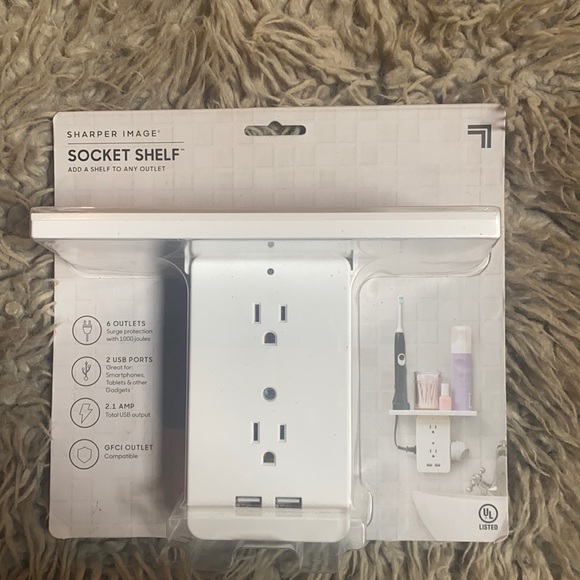 Sharper Image Other - Sharper Image Socket Shelf. Add a shelf to any outlet.